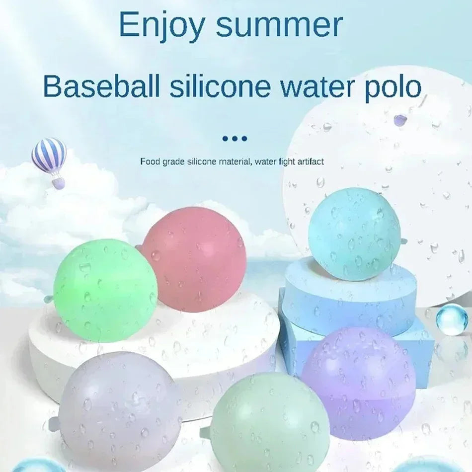 Reusable Water Balloons Toys Quick Fill Self Sealing Water Bomb for Summer Games Children's Adults Outdoor Activities Toy Gifts