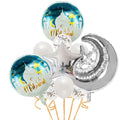 Stars Moon Confetti Balloon Bundle Eid Mubarak Ramadan Decoration 2025 Muslim Islamic Party Supplies Ramadan Kareem Foil Ballons