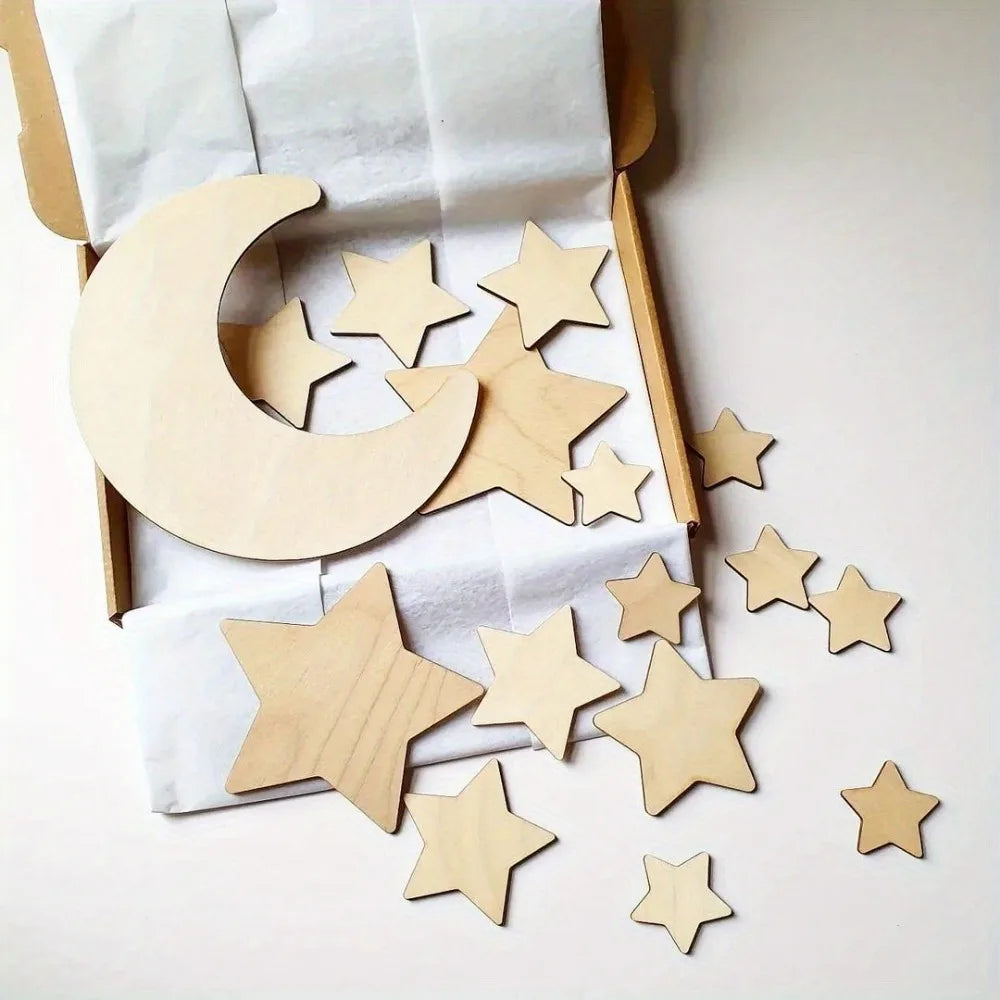 Nordic style children's room wall decoration moon stars wall hanging wall wall wall decoration scene decorate the bedroom room