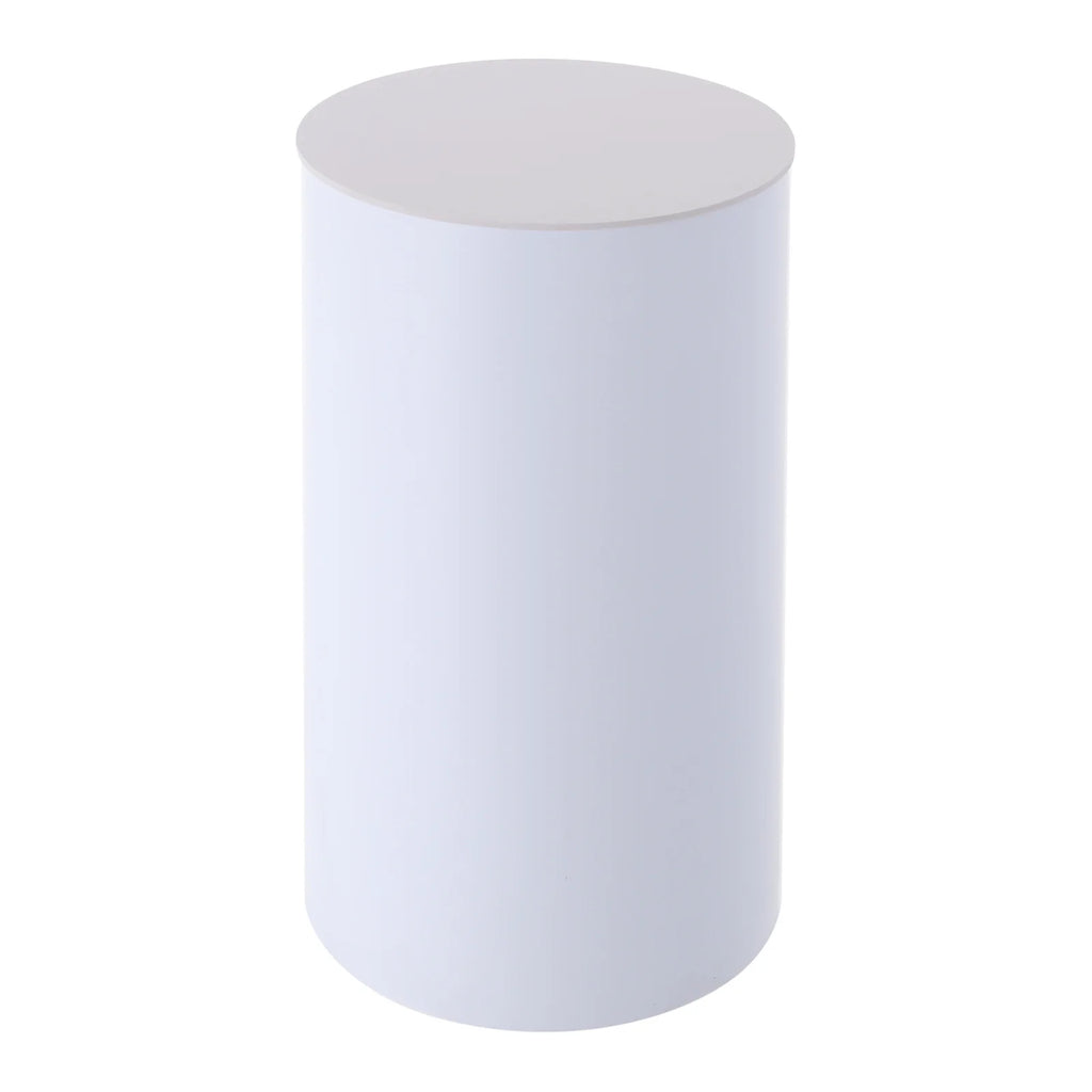 5PCS Round Cylinder Dessert Cake Ornament Table White PVC Round Cylinder Pedestal Stand  Cake Display Stand for Party Wedding