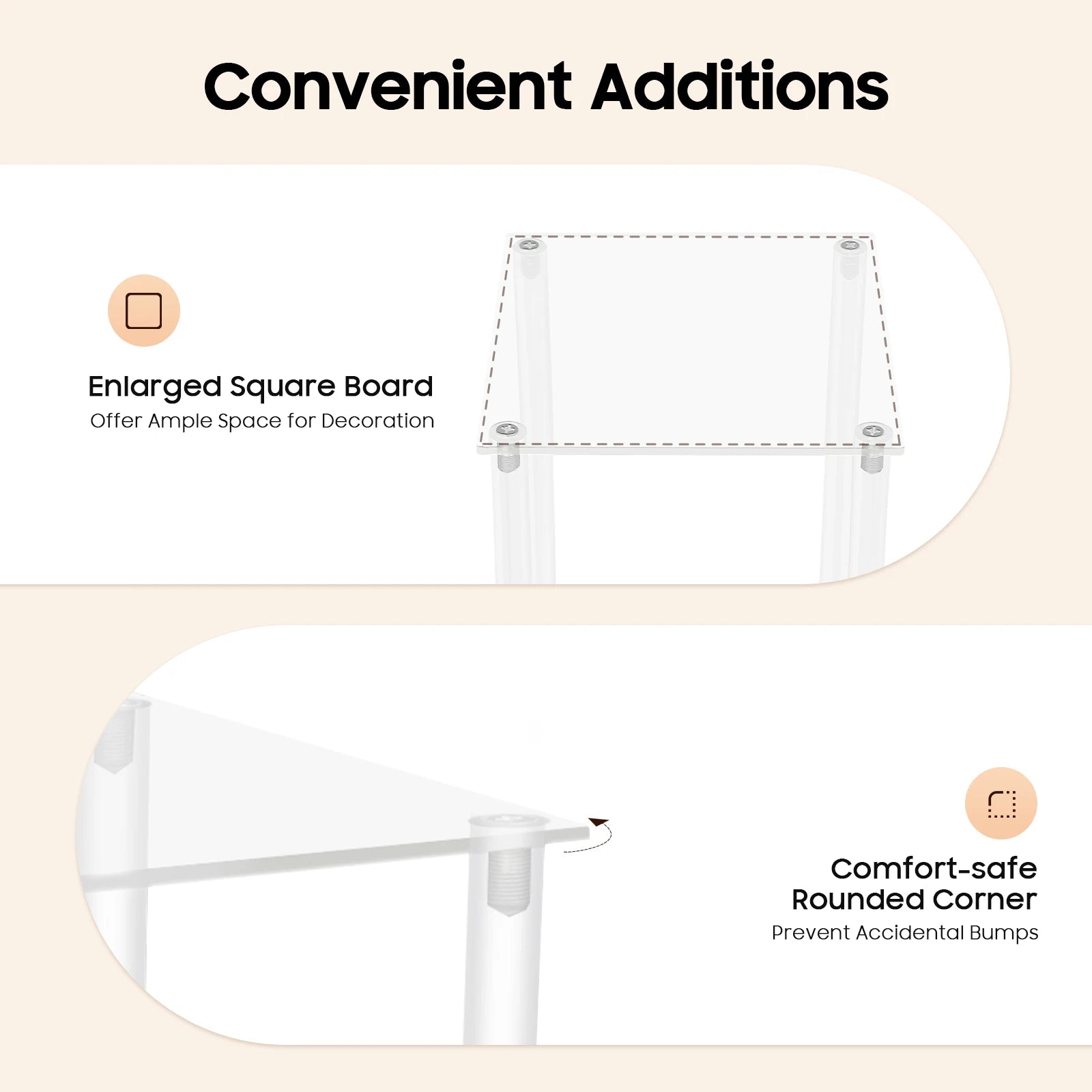 10Pcs Acrylic Vase Wedding Flower Stands Set 60cm Height Clear Column Rack Geometric Display Stand for Home Party Wedding Decor