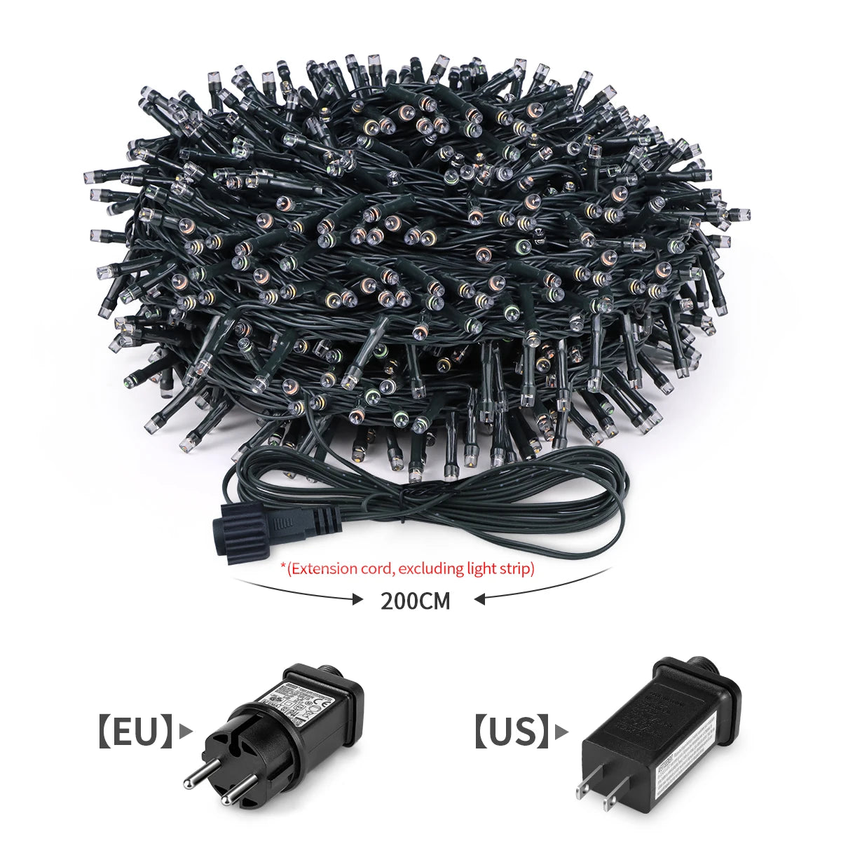 Christmas Outdoor Garden LED String Light 24V Xmas Tree Fairy Lights Waterproof Garland Lamp For Courtyard Holiday Party Decor