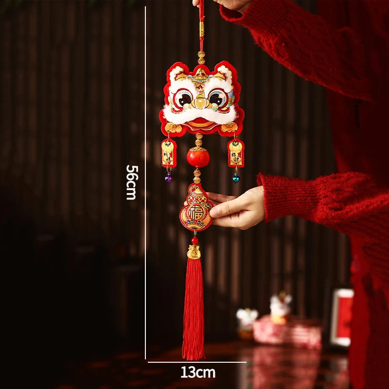Chinese New Year 2025 Decorations Chinese Spring Festival Hanging Pendant Door Wall Ornament Traditional Chinese Room Decoration