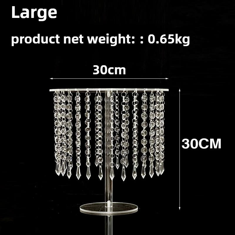 Wedding dessert table cake stand combination set European style crystal acrylic pastry tray decoration ornaments