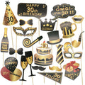 1Bag 30 40 50 60 Year Handheld Photo Booth Props Adult 30th 40th 50th 60th Birthday Party Photography Props Anniversary Supplies