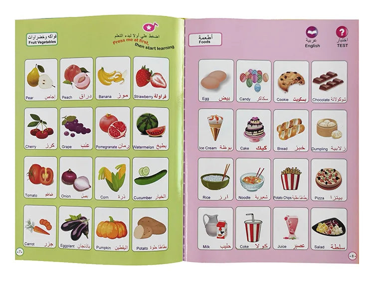 Interactive Arabic E-Book for Kids Muslim-Themed Touch & Learn Toy
