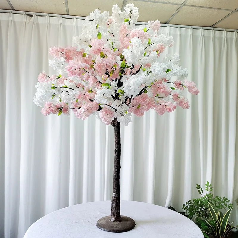 Sakura Artificial Flower Tree Weeping Willow Plants Suitable for Indoor Outdoor Home Wedding Party Garden Shopping Mall Decorati