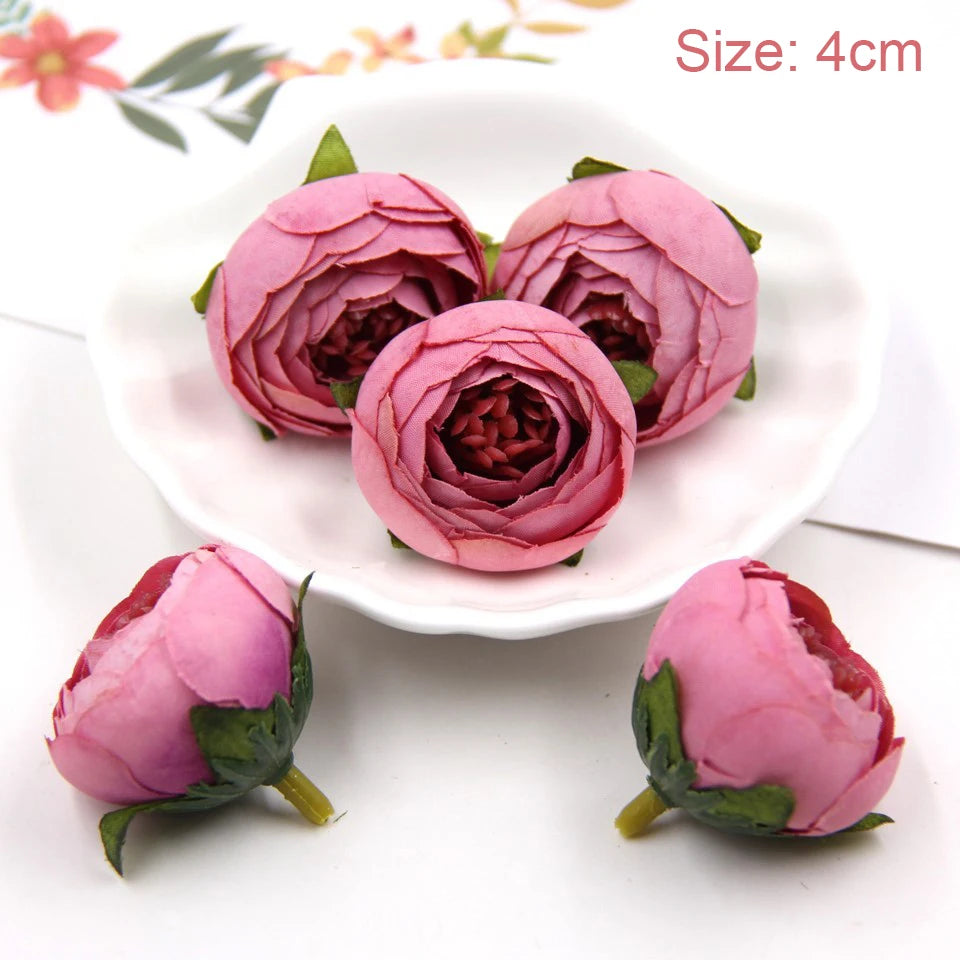 DIY Eid Mubarak Wreaths with Artificial Flower Leaves for Ramadan Kareem Islam Party Decoration Muslim Home Wall/Door Decor