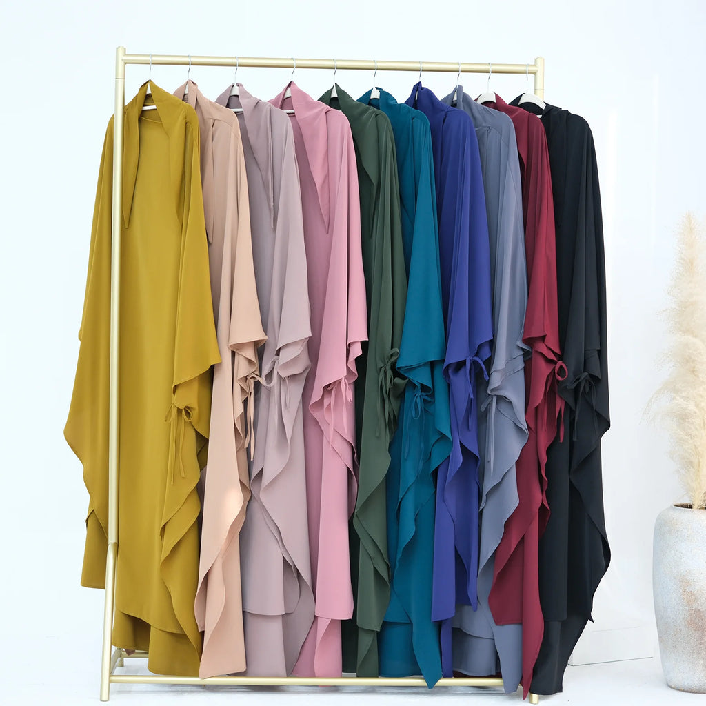 Muslim Long Khimar Headscarf Hijab for Women Abaya Praying Turban Scarf Headscarfs Long Scarves Head Wrap Shawl Femme Headdress