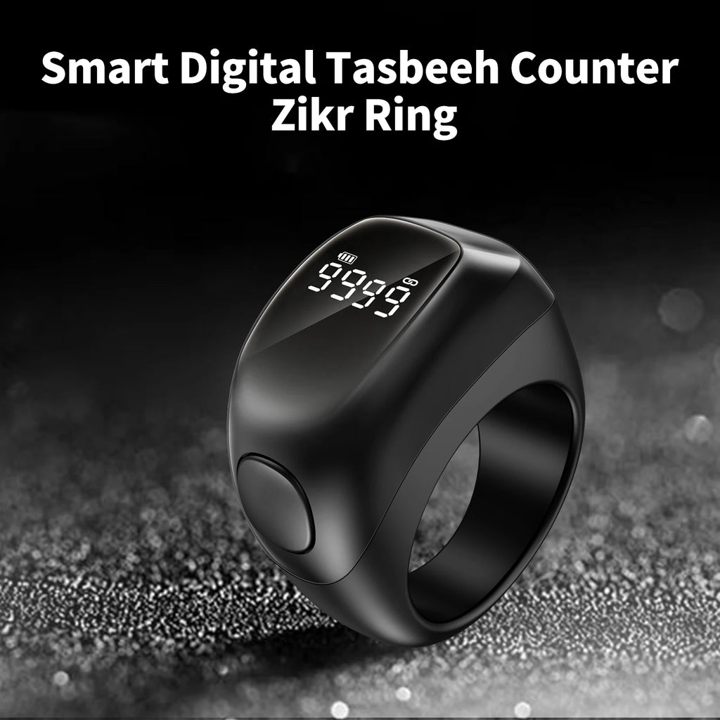Muslim Gift Smart Electronic Counter Waterproof Tasbeeh Tasbih Zikr Ring Digital Tally Counter Interchangeable Rings