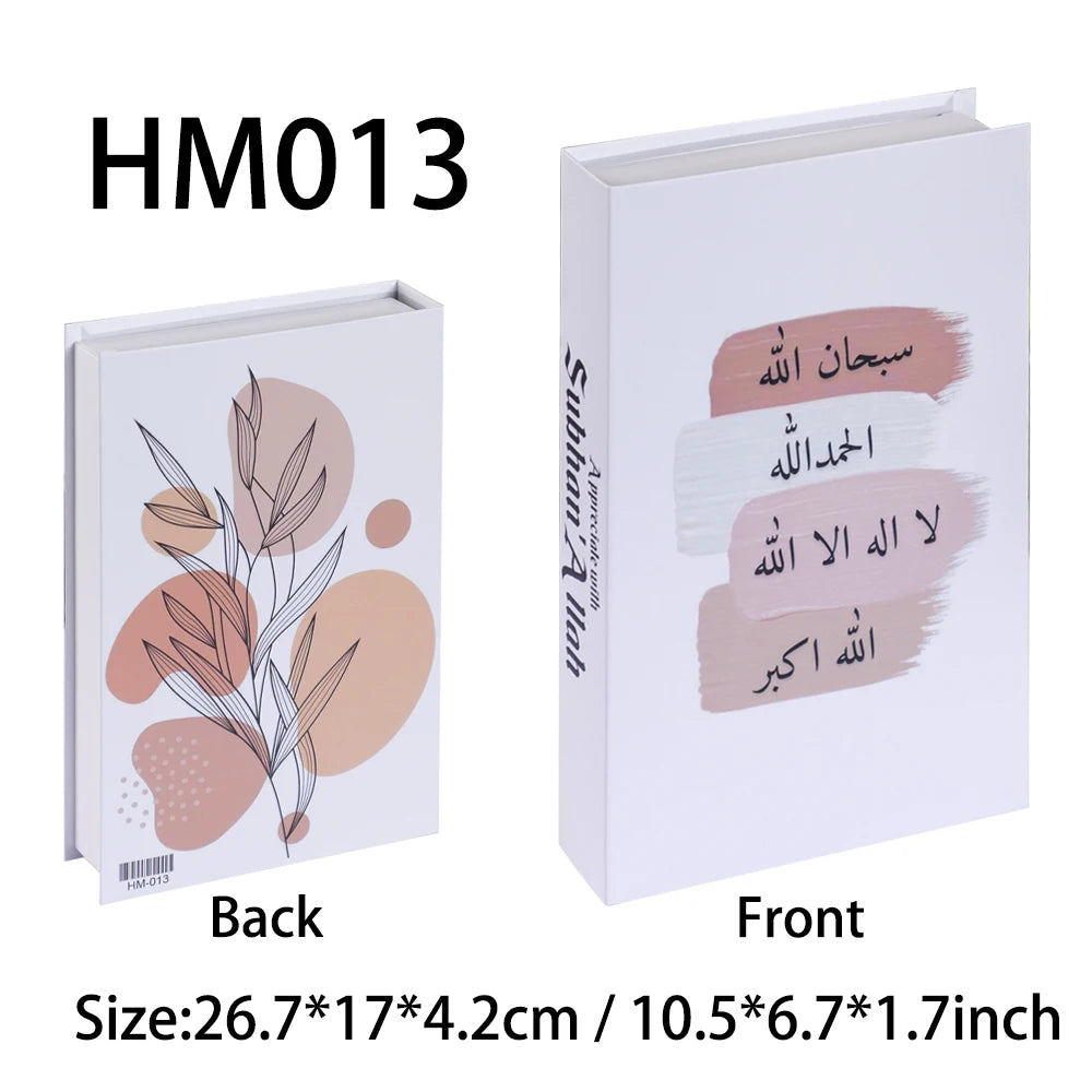 Islamic Luxury Fake Books Decorative Storage Box for Home