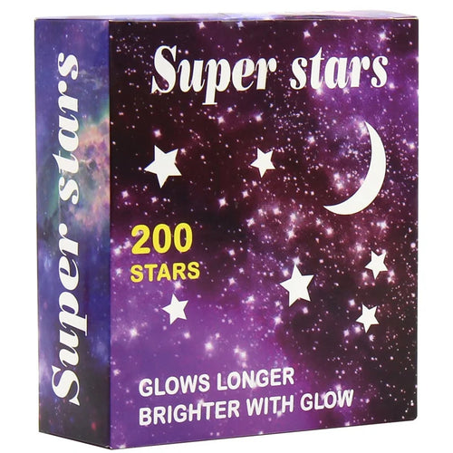 201 Pcs Glow in The Dark Stars and Moon Wall Stickers Night Luminous 3D Fluorescent Adhesive Decorations for Bedroom  Ceiling
