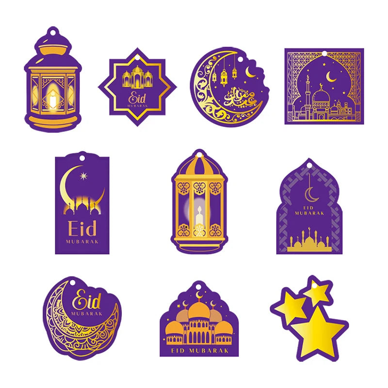 2026 Eid Mubarak Pulling Flag Ramadan Hanging Pendants Decoration  Middle East Festival Party Islamic Muslims Decor Ornaments
