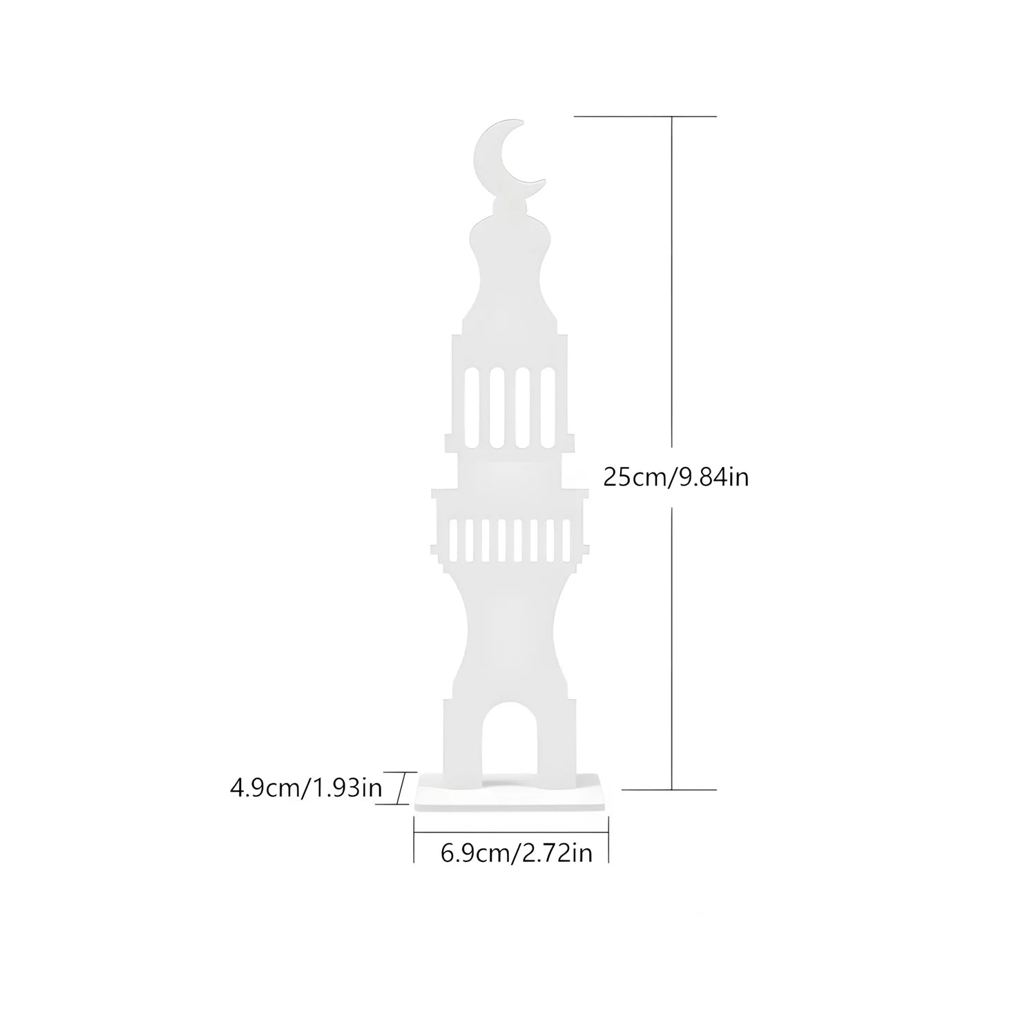 Eid al-Fitr Acrylic Ornament Eid Mubarak Home Party Decoration Islamic Muslim Party Supplies Moon Fasting Tower Decor Gift 2026