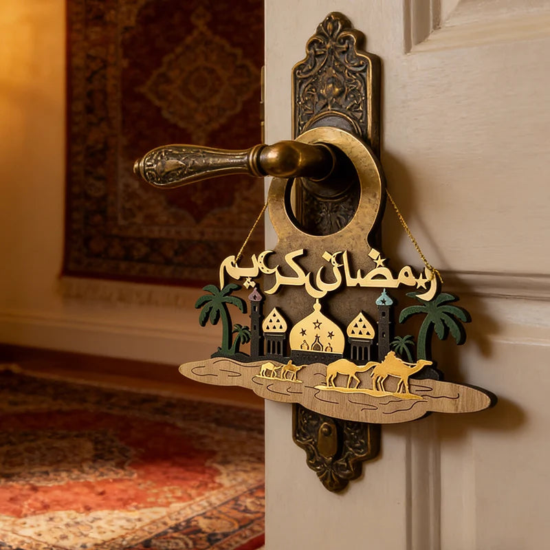 Ramadan Hanging Ornaments Eid al-Fitr DIY Festival Party Decorations Wall Background Hanging Decorations Muslim Ramadan Decor
