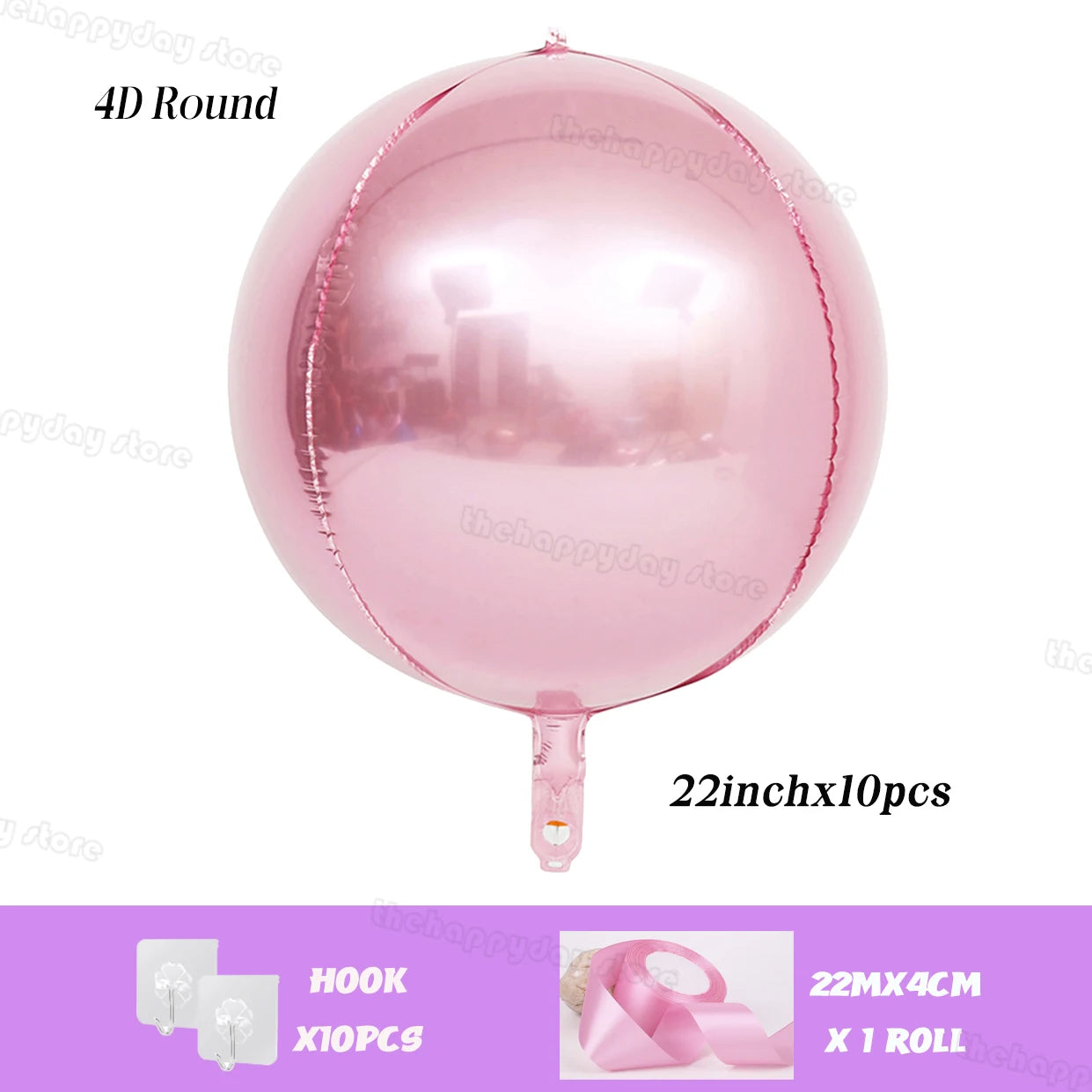 20/10Pcs Hanging 4D Round Foil Balloons 22in Dark Green 4D Round Balloon for Wedding Birthday Xmas Party Helium Air Globos Decor