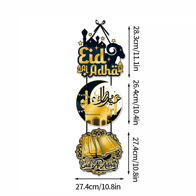Eid Mubarak Decorations Ramadan 2026 Ramadan Hanging Accessories Home Door Window Hanging Ornament Muslim Party Decor