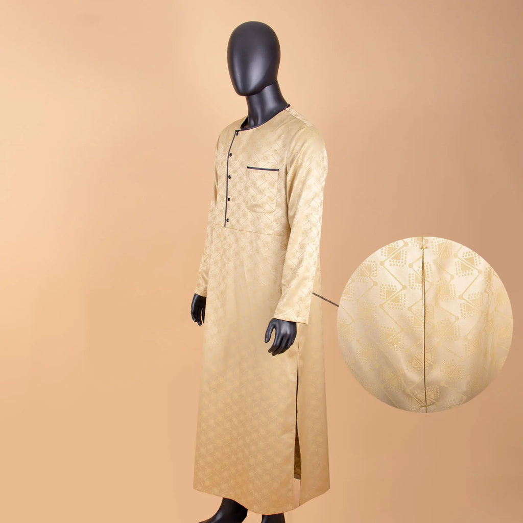 African Middle East Arabic Long Robes Vintage Muslim Kaftan Abayas Men Leisure Buttons Long Sleeve O Neck Jubba Thobe T2014005