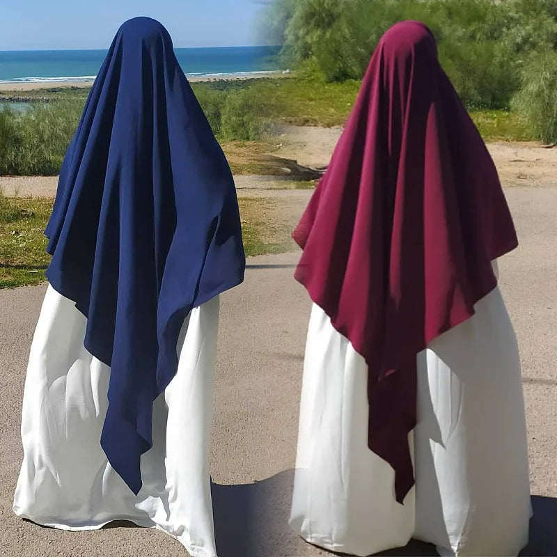 Eid Prayer Garment Hijab Long Khimar Ramdan Muslim Long Headcarf Women One Piece Jubha Islamic Hijabs Musulman Dejellab 2026