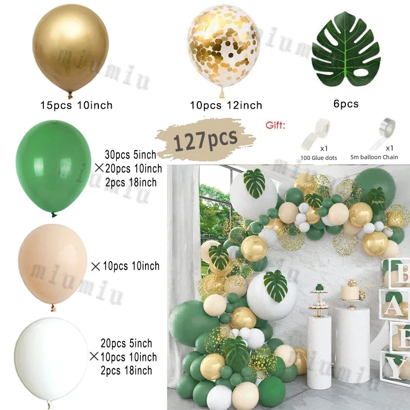 Macaron Pink Balloon Garland Arch Kit Wedding Birthday Party Decor Kids Rose Gold Latex Balloons Baby Shower Decorations Chain