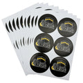 60Pcs 4cm Umrah Mubarak Paper Stickers Ramadan kareem Decor Gift Candy Box Seal Labels Stickers Islamic Muslim Party Supplies