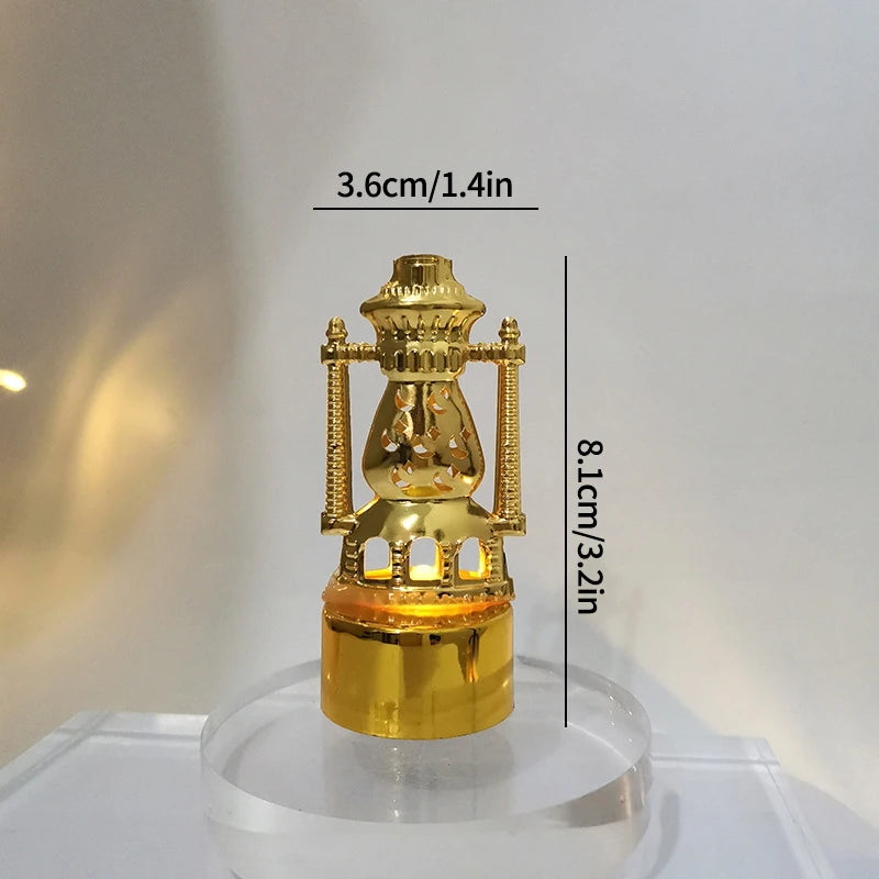 Ramadan Candlestick Islamic Prayer Candle Stick Mubarak Eid Mubarak Lamp Eid Al-Fitr Muslim Party Table Decor Lantern Light