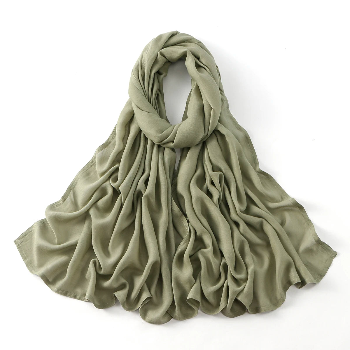 Cotton Rayon Modal Muslim Hijabs For Women Scarf Thin Plain Shawls Femme Musulman Soft Headscarf Islam Turban Headband 185*75CM