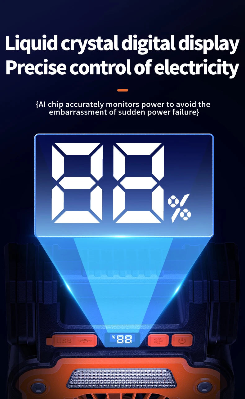 Outdoor Solar Fan Light 8 Hours Battery Foldable Tent Lantern Portable Multifunctional Camping Light Cross Border New