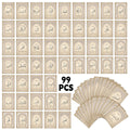 99pcs Names Of Allah With Meaning Cards For Sunday School English Arabic Text, For Ramadan, Eid,family Education Religious Study