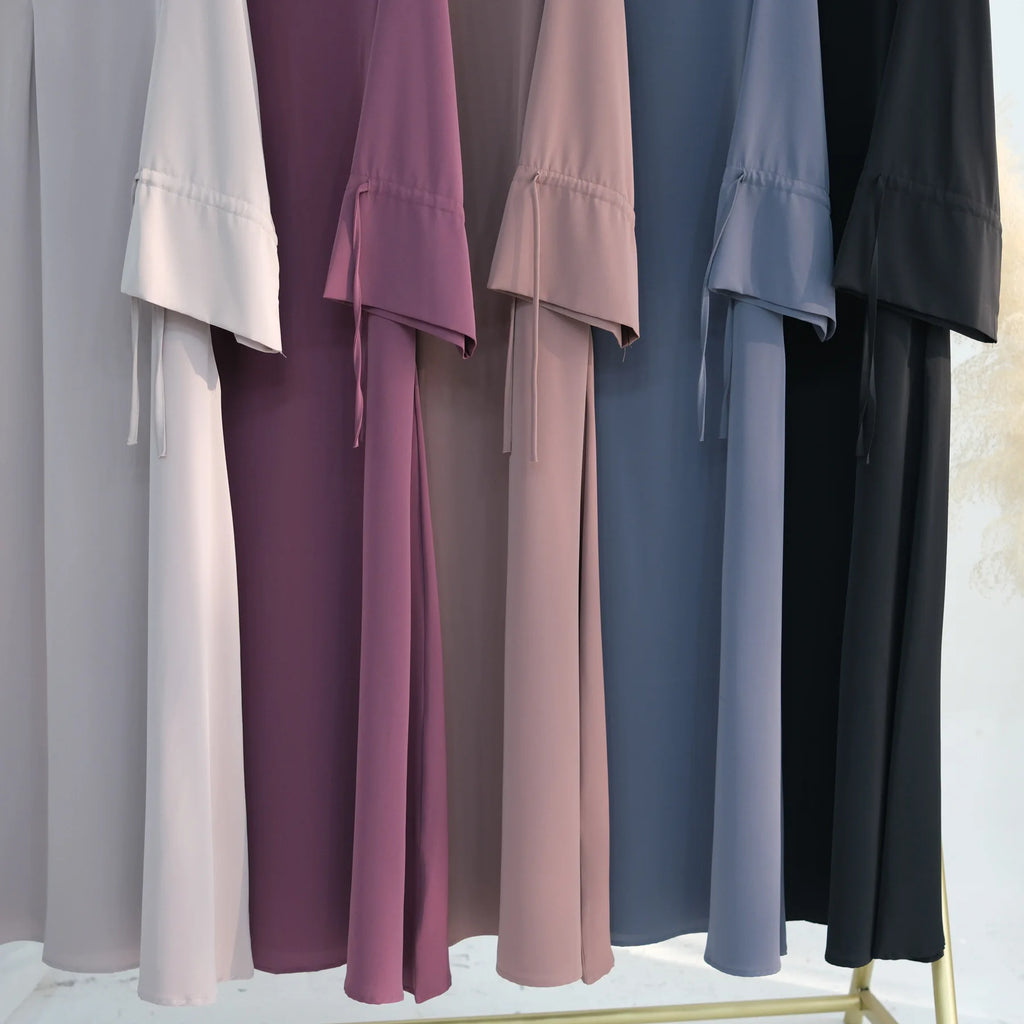 Ramadan Arabic Muslim Women Modest Dress 2025 Elegant Dubai Plain Abaya Islamic Church Clothing Fashion Loose Turkey Solid Robe