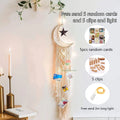 Macrame Dream Catcher with light Nordic Wall Tapestry Ramadan Decoration Home Eid Room Decoration Bohemian Children's Nursery