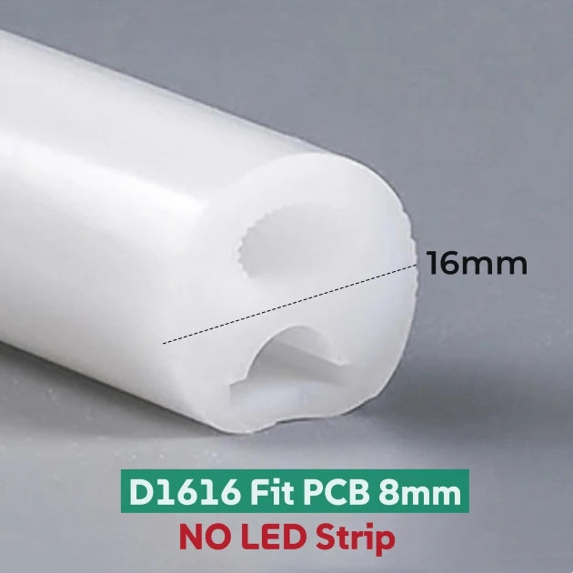 Round Flexible LED Neon Rope Lamp Silicone Tube 180/270/360° Tape Lamp Diffuser For WS2811 WS2815 Outdoor Decor Neon Strip Light