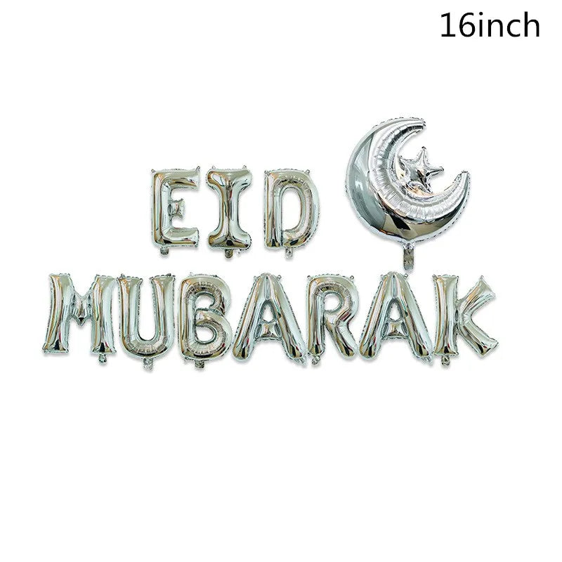 10Pcs Eid Umrah Mubarak Latex Balloon Ramadan Kareem Festival Muslim Islamic Ramadan Party Eid Al-Firt Home Decoration Supplies