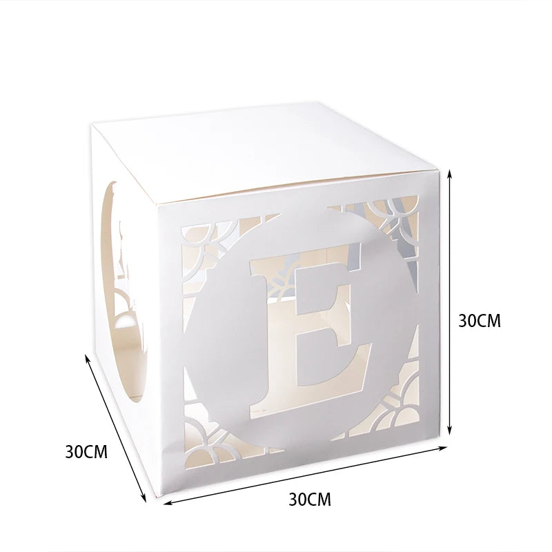 Eid Mubarak Hollow Boxes Hollow Paper Decorative Boxes Eid Balloons Boxes Eid al-Adha Ramadan Mubarak Muslim Islamic Supplies