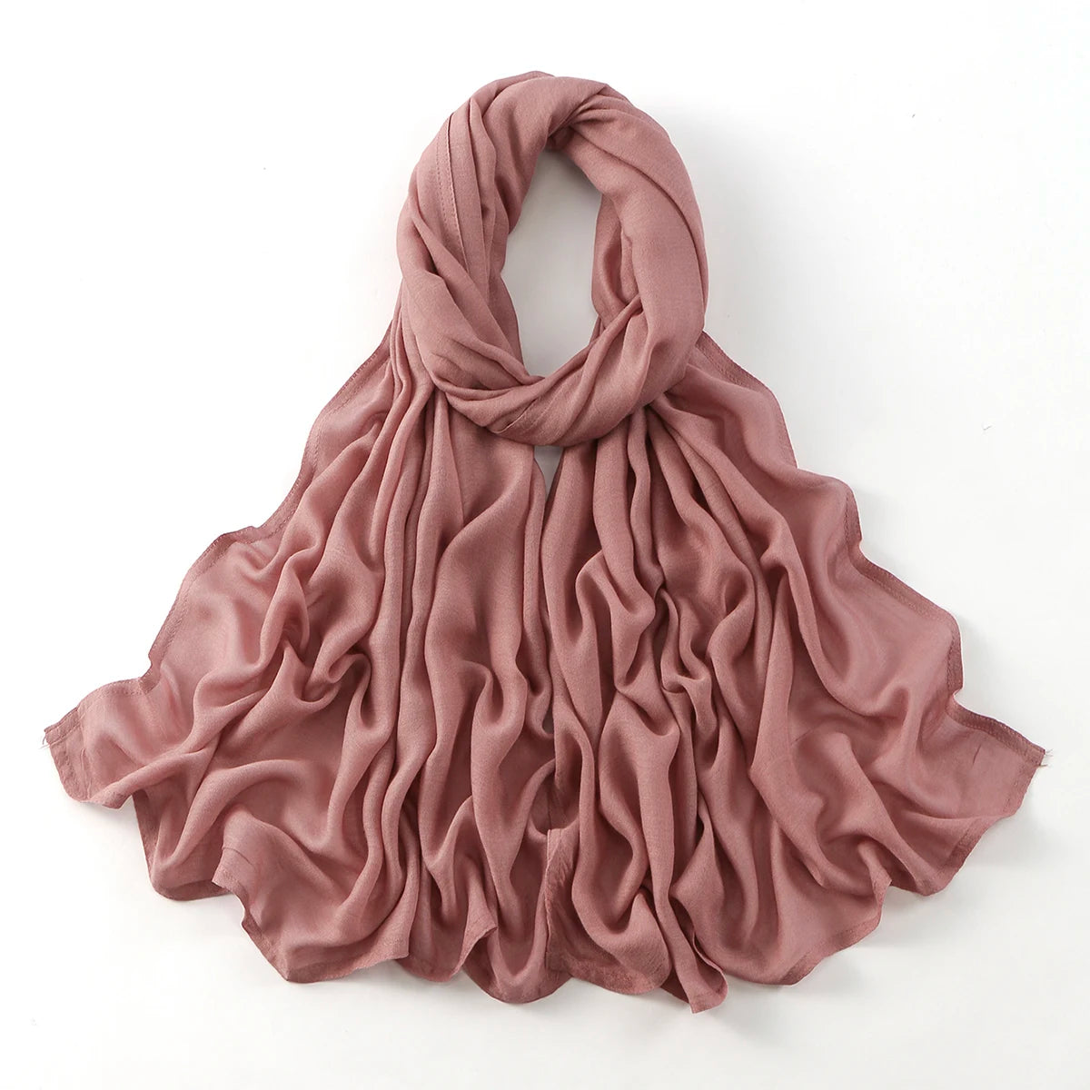 Cotton Rayon Modal Muslim Hijabs For Women Scarf Thin Plain Shawls Femme Musulman Soft Headscarf Islam Turban Headband 185*75CM