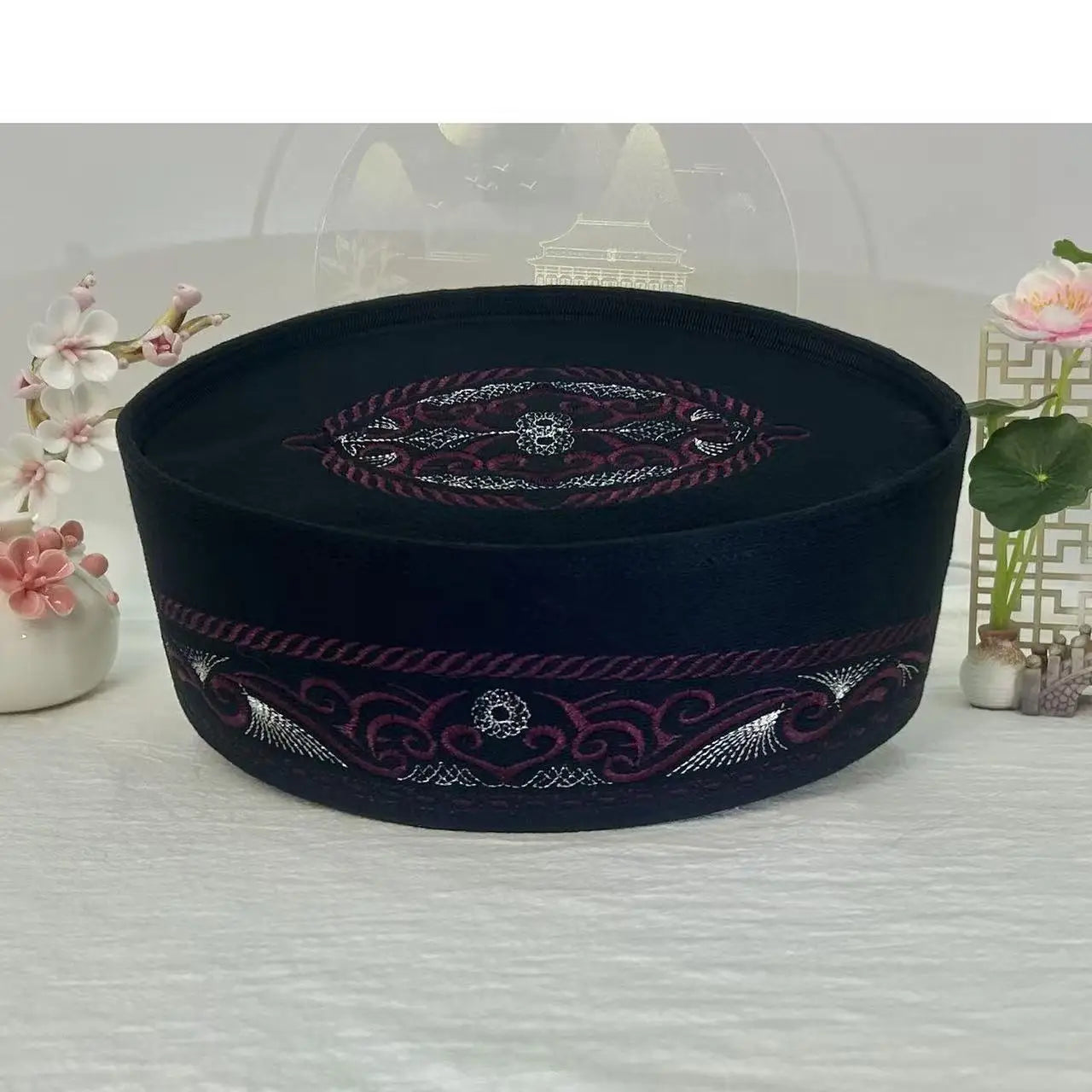 Muslim Caps For Men Clothing Tax Products Turkey Free Shipping Prayer Malaysian Boat Hat Kippa Islamic Kufi Topi Black 03625