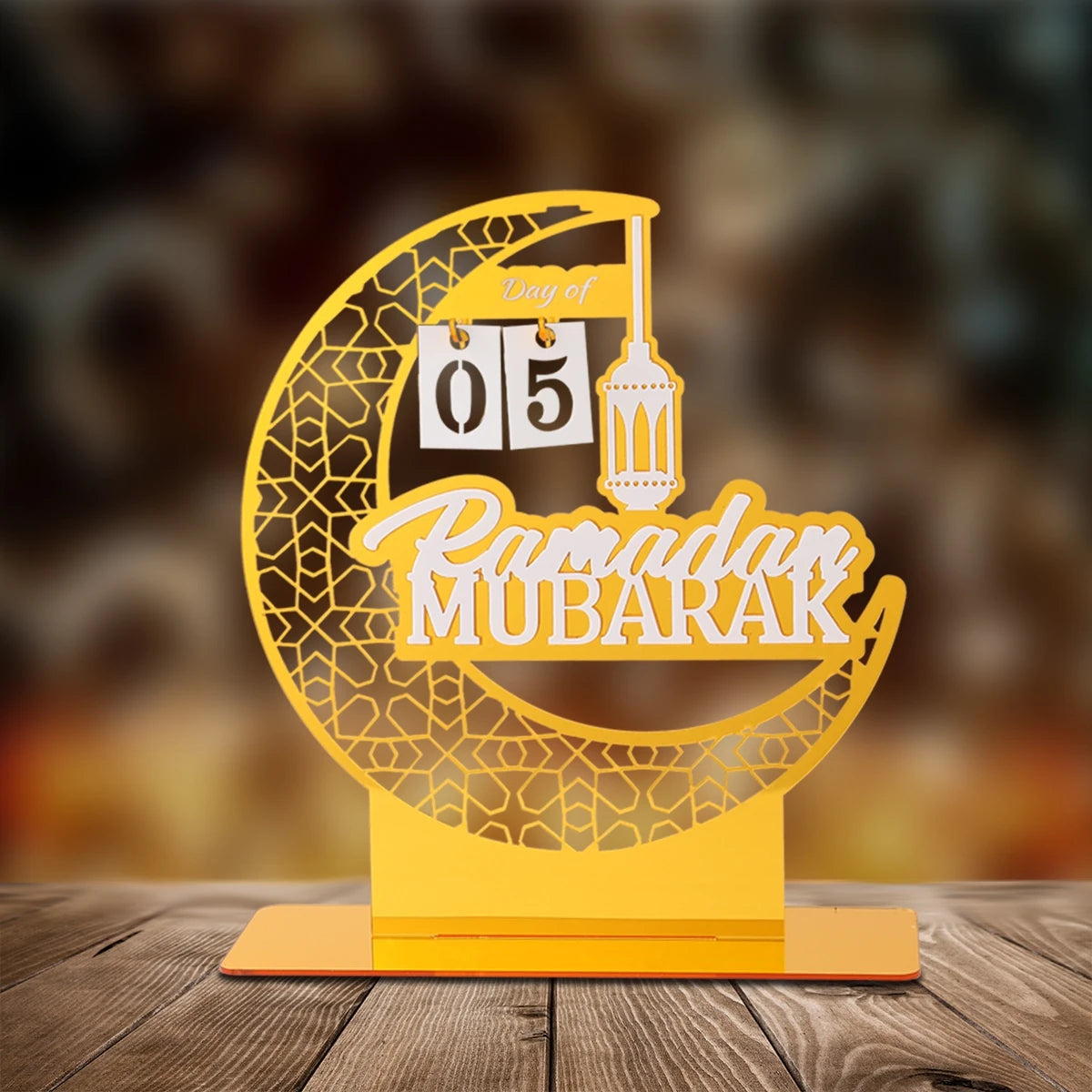 Ramadan Kareem Countdown Calendar Ornament Eid Mubarak Decoration 2025 For Home Muslim Islamic Festival Eid Al-Fitr Party Favors