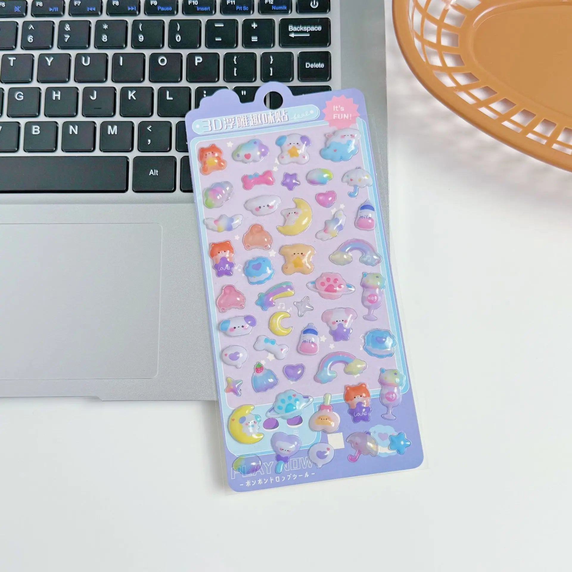 3D Embossed Diamond Stickers Exquisite Cartoon Animals Festival Party Stickers Craft Decals Scrapbooking Decoration Products