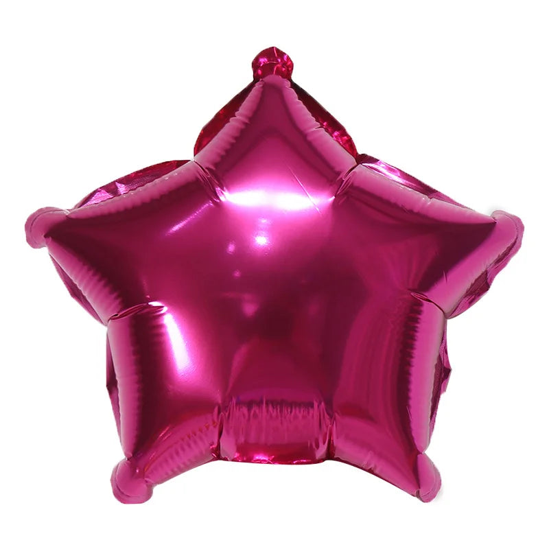 10-18inch Pentagram Aluminum Film Balloons Birthday Decoration Wedding Room Layout Automatic Sealing Star Luster Aluminum Foil