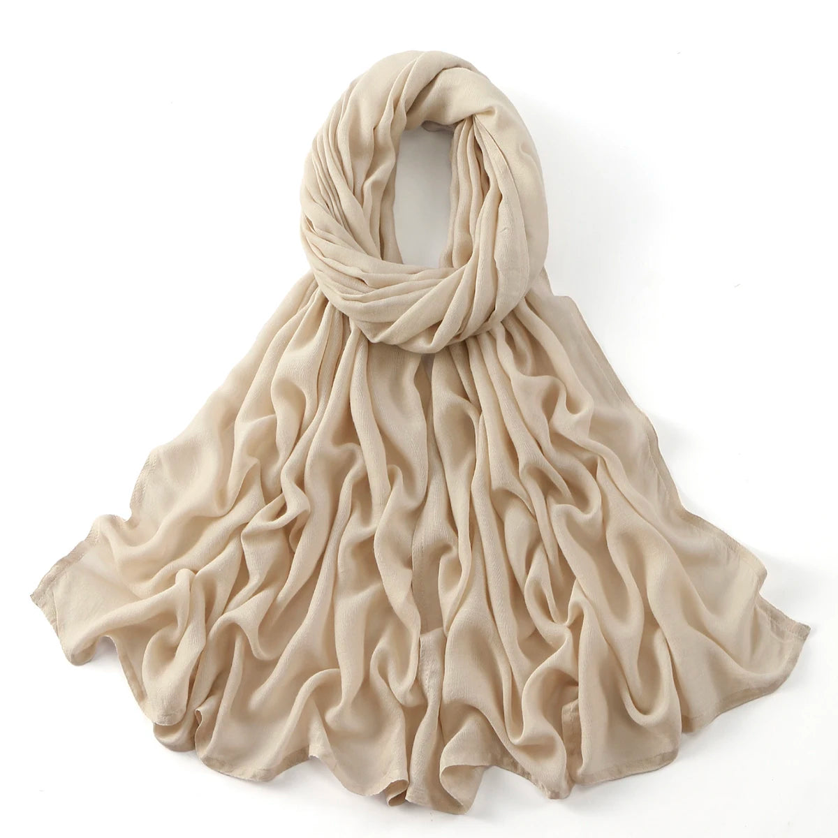 Cotton Rayon Modal Muslim Hijabs For Women Scarf Thin Plain Shawls Femme Musulman Soft Headscarf Islam Turban Headband 185*75CM