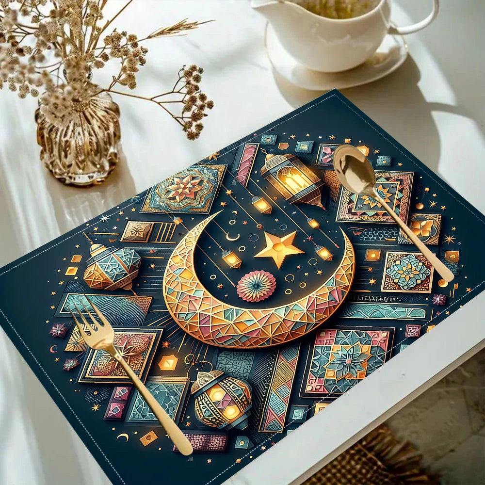 Ramadan meal mat, suitable for daily home, restaurant, outdoor picnic use, Eid al Fitr