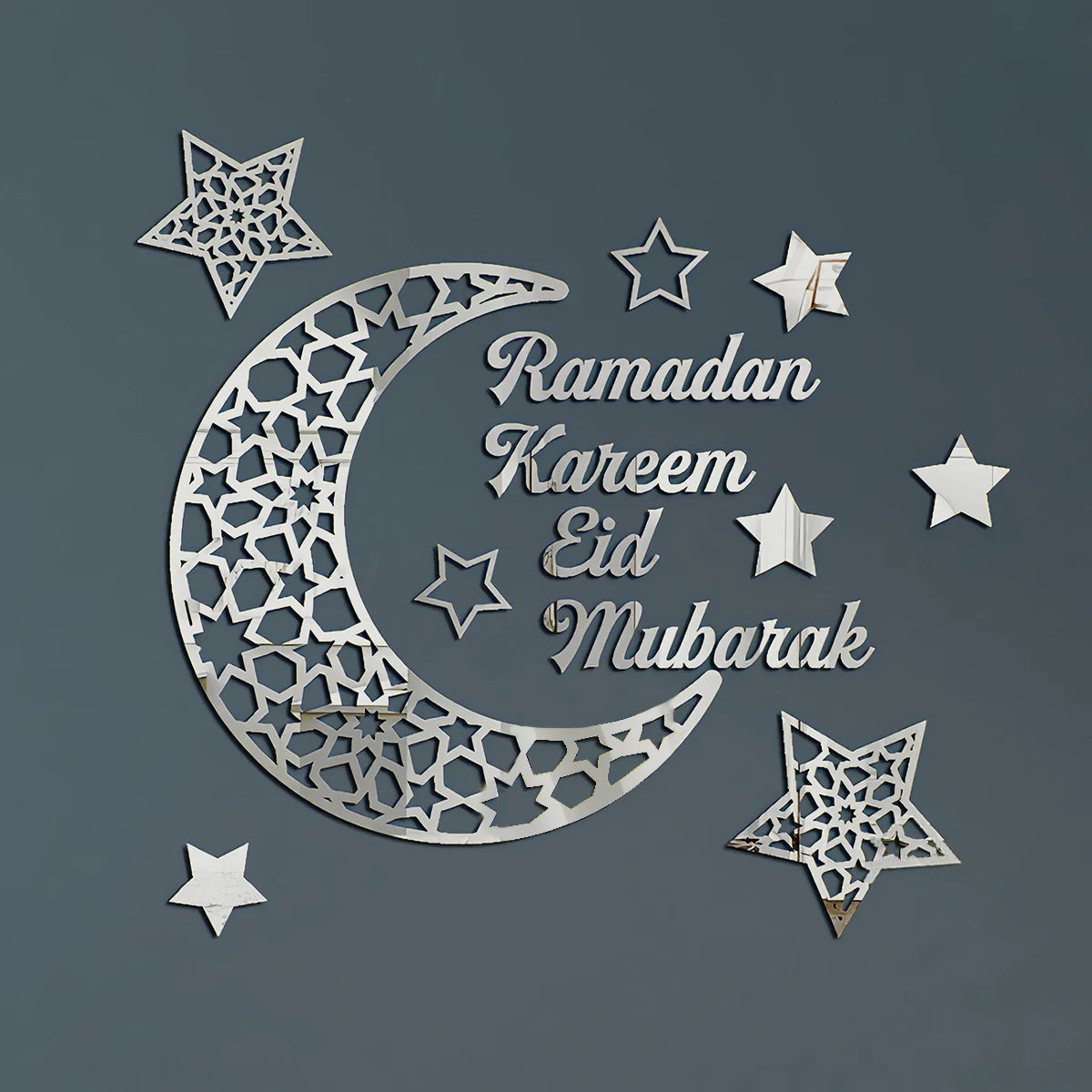 1Set,Ramadan (رمضان) creative Ramadan decorations, freely combinable wall stickers, suitable for Ramadan festival decorations