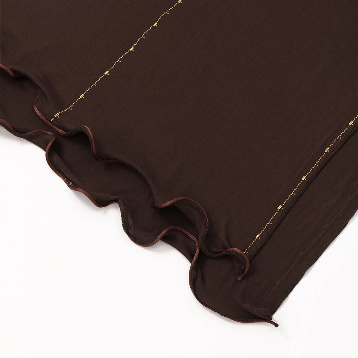 Muslim Jersey Hijab Scarf Shimmer Shimmer Edge Headscarf Women Premium Cotton Jersey Shawl Luxury Design Turban Plain Wraps