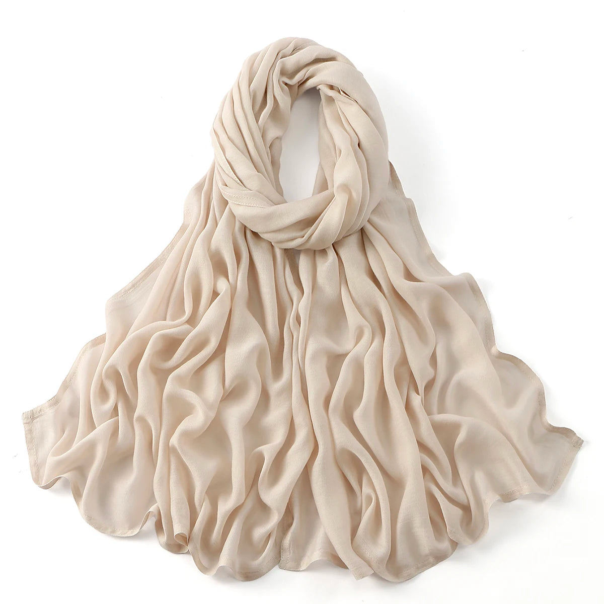 Cotton Rayon Modal Muslim Hijabs For Women Scarf Thin Plain Shawls Femme Musulman Soft Headscarf Islam Turban Headband 185*75CM