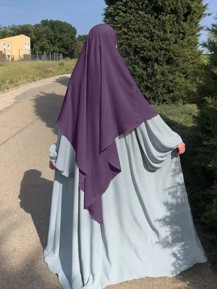 Eid Prayer Garment Hijab Long Khimar Ramdan Muslim Long Headcarf Women One Piece Jubha Islamic Hijabs Musulman Dejellab 2026