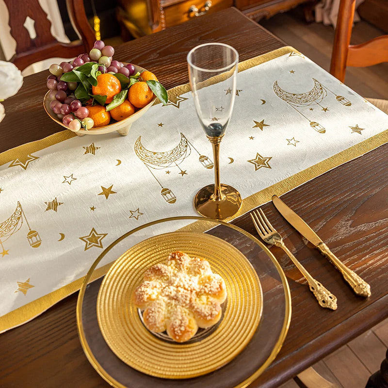 Middle Eastern Table Flag Decorations  Eid Al Fitr Parties Table Flags Dining Table Fabrics Meals Ramadan Party Decor Tablecloth