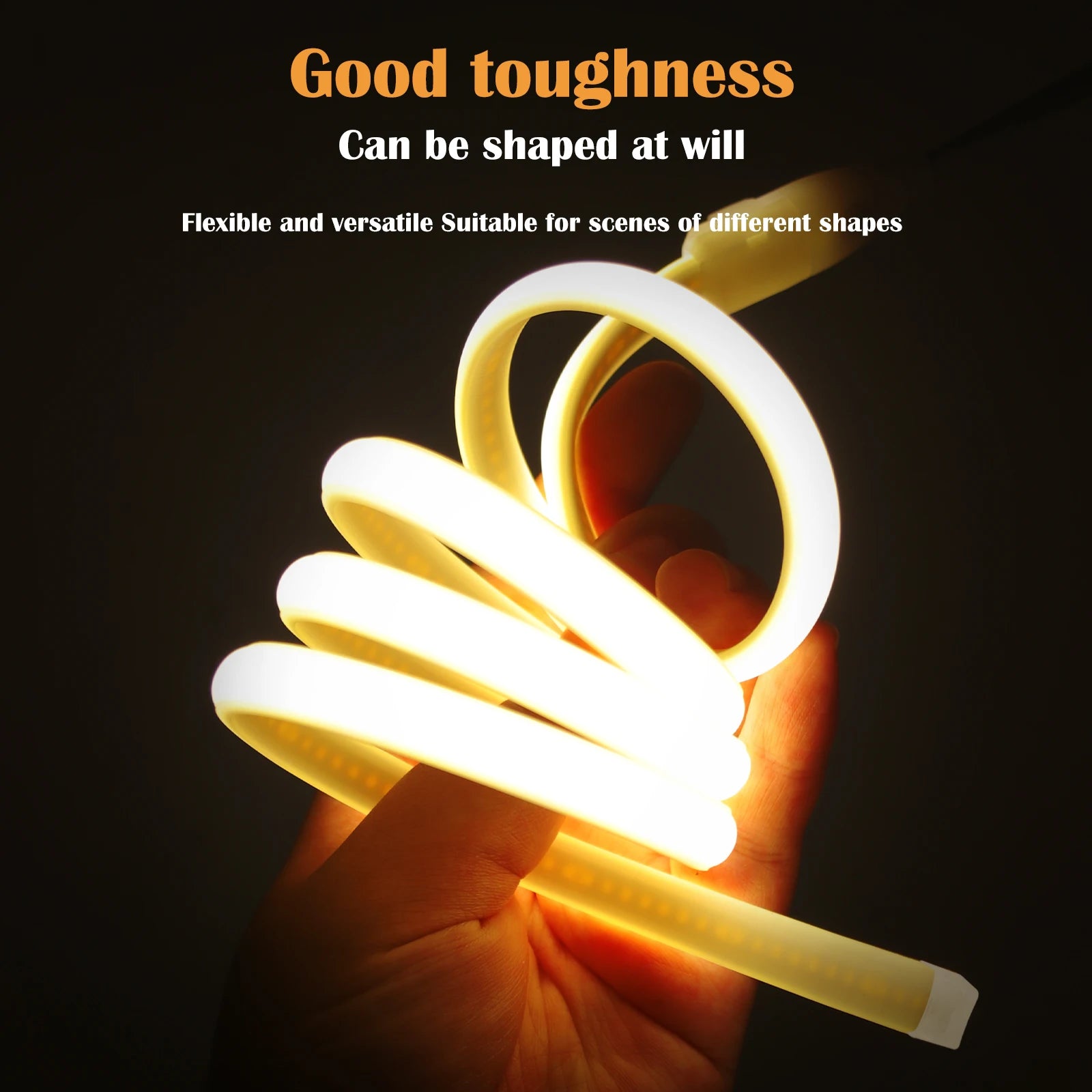110V 220V COB LED Strip Outdoor Waterproof Decor 5/10/15/20M Neon Led Strip with EU UK US Plug Garden Lights For Kitchen Bedroom