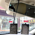 Islam Beautiful Two-Sided Car Hanging Pendant with Ayatul Kursi and Travel Dua