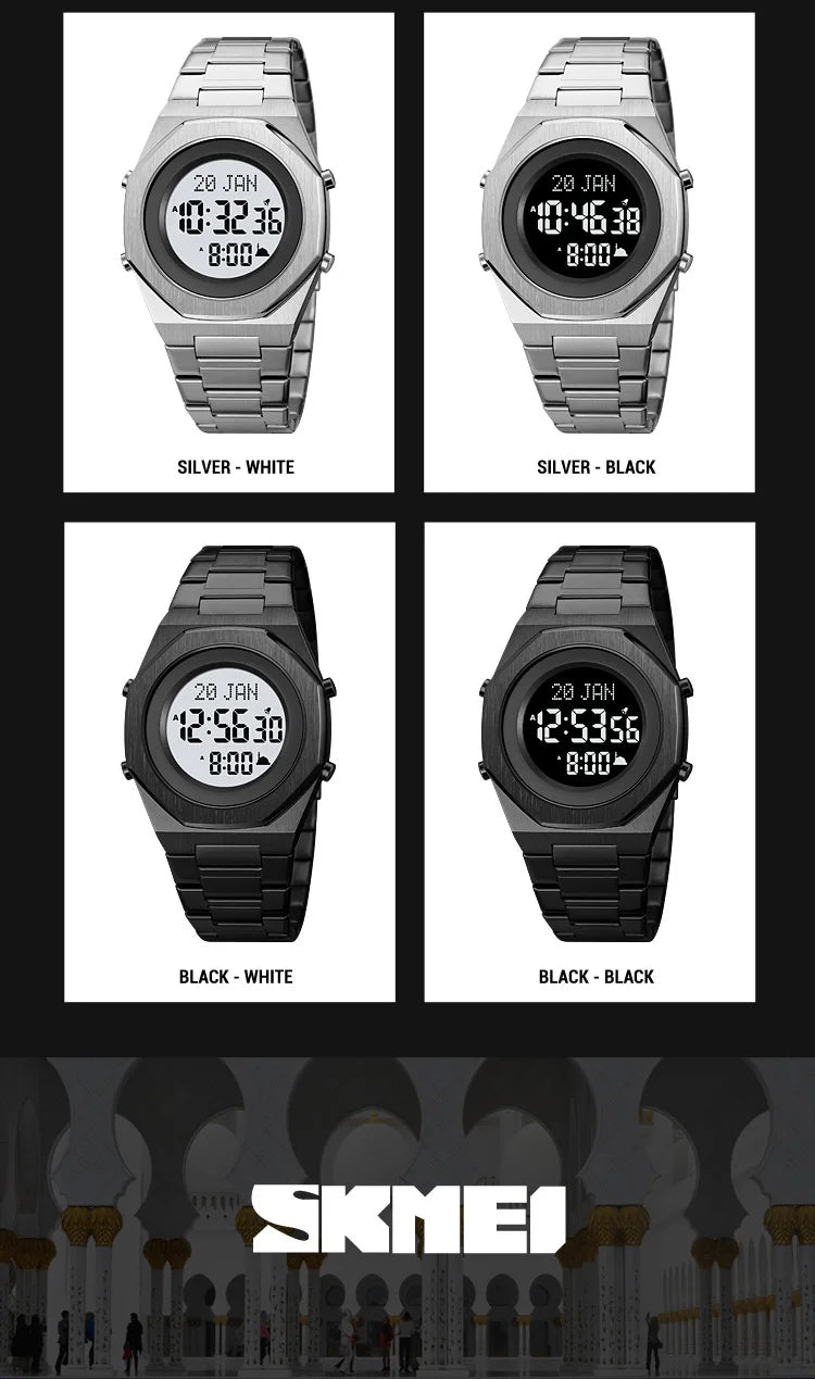 Muslim Qibla Direction Instruct Watch Men Women Prayer Multifunctional Worship Watches Luxury Male Original Wristwatch