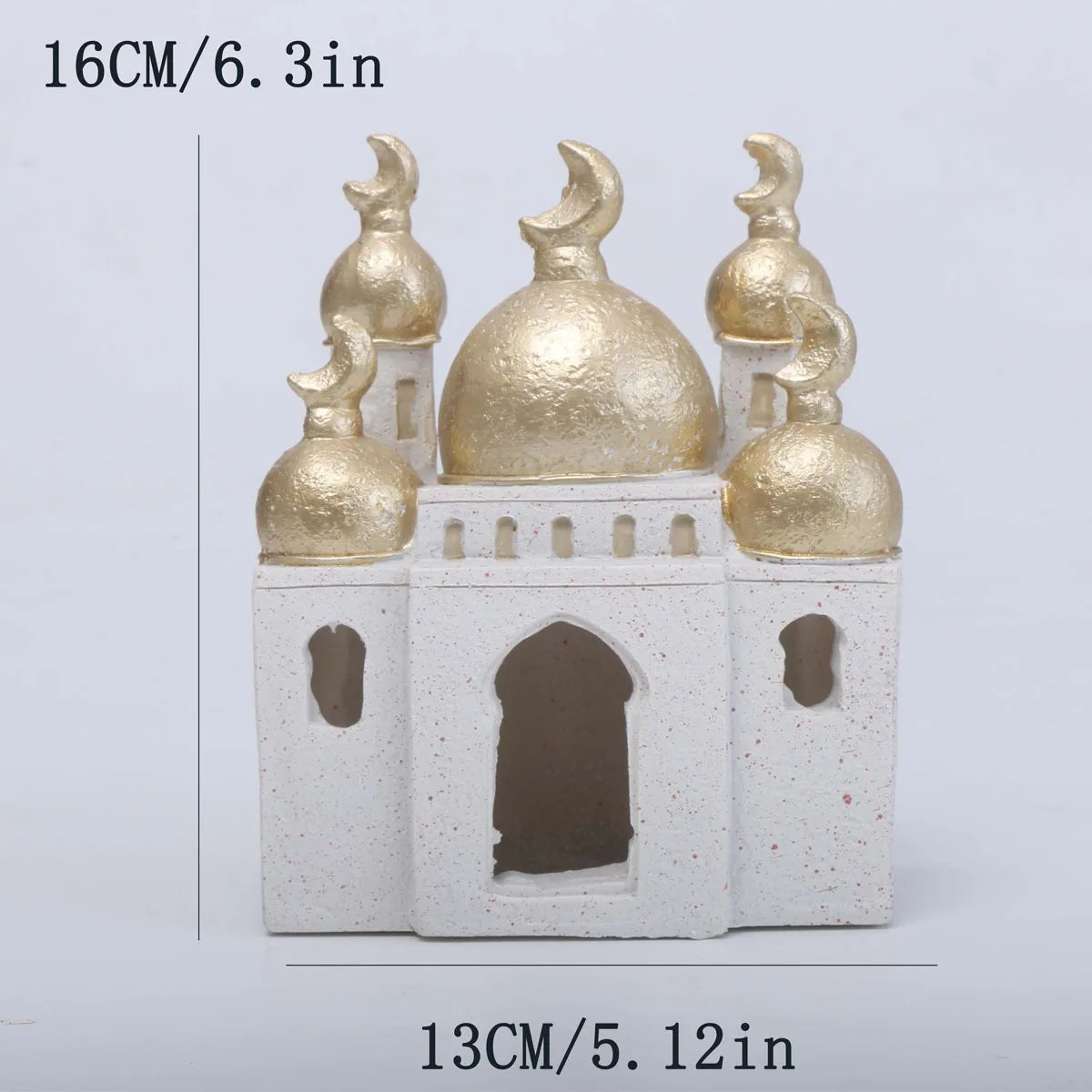Ramadan Ornaments Resin Material Mosque Islamic Castle Statue Family Tabletop Atmosphere Decoration Architectural Style Gift